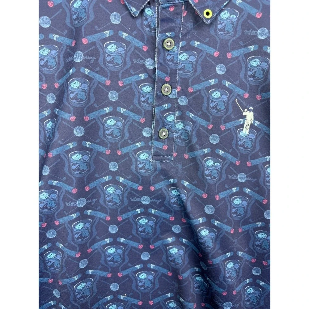 William Murray Lot of Three Golf Polo Mens XX-Large Green Floral Shirt Button Up - Picture 2 of 16